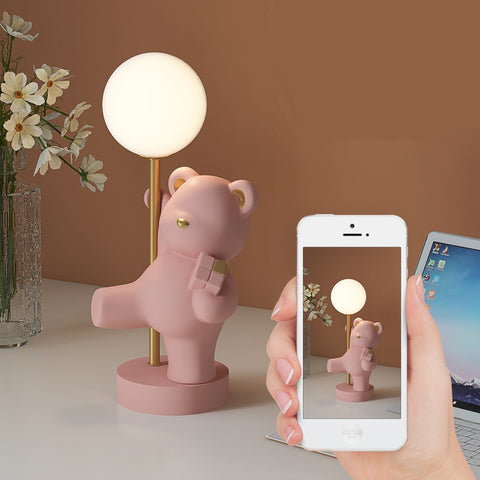 Cute  Bear Decoration Table Lamp Bedside Table Bedroom Children Room Decoration