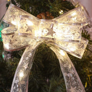 Christmas Tree Led Pendant Gilding Ribbon Christmas