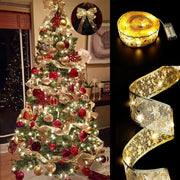 Christmas Tree Led Pendant Gilding Ribbon Christmas