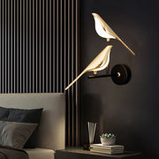 Magpie Bird 360° Rotatable LED Wall Lights Wall Lamps for Bedside Bedroom Touch Switch Indoor LED Wall Sconce Decor for Corridor