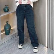 Plus Size Women Jeans Autumn Winter High Waist