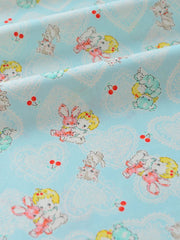 Pure Cotton Fabric Love Animals Baby and Children Cartoon Printed for Sewing Bed Sheet and Quilt Cover Handmade by Half Meter