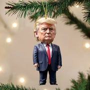 Trump-Inspired Acrylic Christmas Ornament