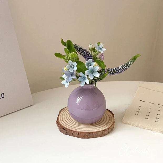 Ceramics Flower Vase Nordic Hydroponics Vases Creative Room Decor