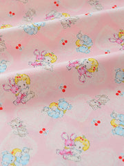 Pure Cotton Fabric Love Animals Baby and Children Cartoon Printed for Sewing Bed Sheet and Quilt Cover Handmade by Half Meter