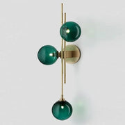 Green White Glass Ball Wall Lamps For Living Room Bedroom Nordic Home Decor Bedside sconce Hotel Aisle Gold Light Fixtures