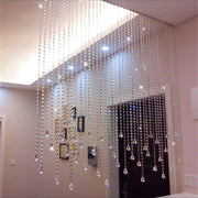 Crystal Glass Bead Curtain Dining Room Partition Entrance Bedroom Door Bead Chain Home Wedding Decoration Custom Color and Size