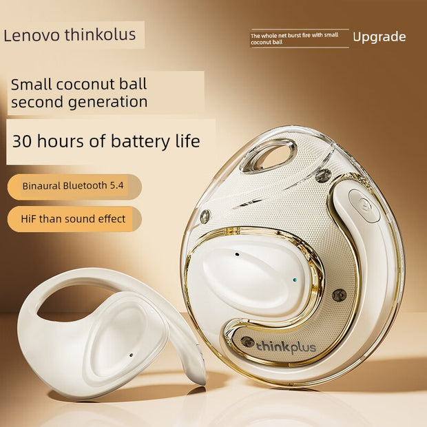 Lenovo Small Coconut Ball Open Sports Running Bluetooth Headset