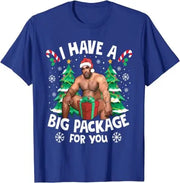 Christmas I Have A Big Package For You Naughty Big Black Guy Unisex T-Shirt