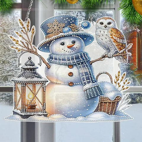 5D Rhinestone Painting Kit 5D Rhinestone Art Christmas Ornaments For Kids