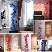 1Pcs 3D DIY Vase Flower Tree Removable Art Vinyl Wall Stickers Decal Mural Home Decor For Home Bedroom Decoration Hot Sale