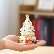 New Creative Ceramic Jar Christmas Tree Scented Candle Lovely Fragrance Tabletop Decoration