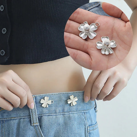 1Pcs Adjustable Clips For Pants Fastener Pants Pin Retractable Button Loose Button For Waist For Jeans Perfect Fit Reduce Waist