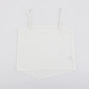 Plus size Large size 200 pounds, chubby mm, covered belly, slim and irregular small camisole shirt 3052