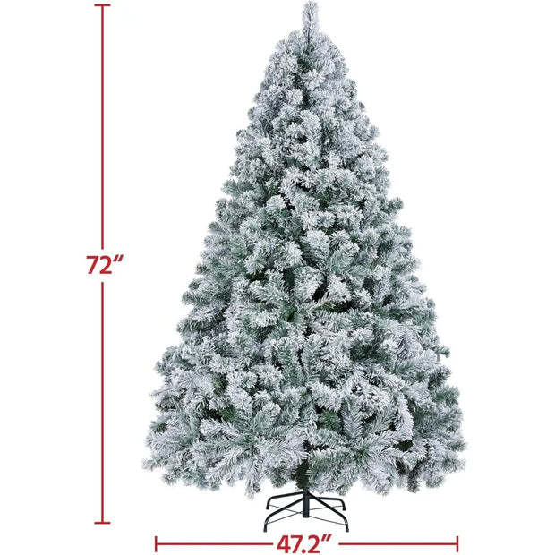 6ft Pre-lit Artificial Christmas Tree with Incandescent Warm White Lights