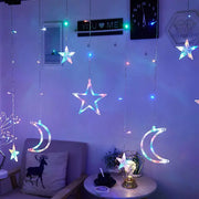 Halloween Decoration LED Copper Wire Star Light Christmas Garland Wedding Curtain Lamp