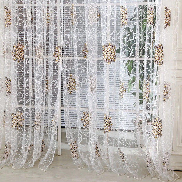 High Luxury Light Curtain Line String Window Curtain Tassel Door Room Divider Scarf Valance Living Room Bedroom Decor navidad