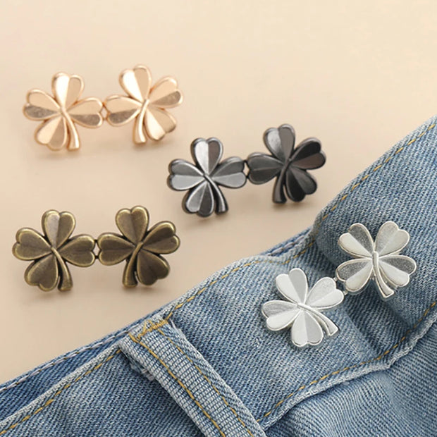 1Pcs Adjustable Clips For Pants Fastener Pants Pin Retractable Button Loose Button For Waist For Jeans Perfect Fit Reduce Waist