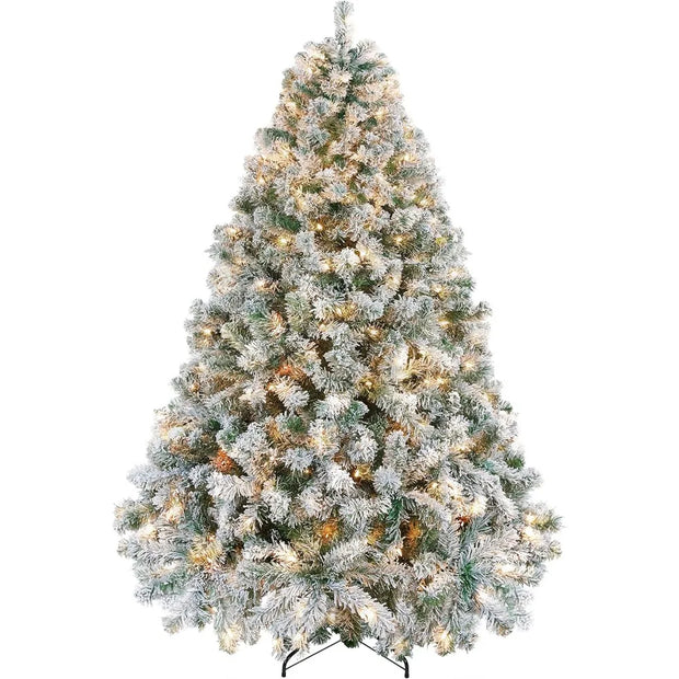 6ft Pre-lit Artificial Christmas Tree with Incandescent Warm White Lights