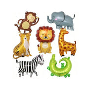 7pcs  Foil Balloon Animals,Forest Animals,Shapes, Jungle Animals Balloons For Birthday Party Decoration Thanksgiving Day Gift