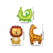 7pcs  Foil Balloon Animals,Forest Animals,Shapes, Jungle Animals Balloons For Birthday Party Decoration Thanksgiving Day Gift