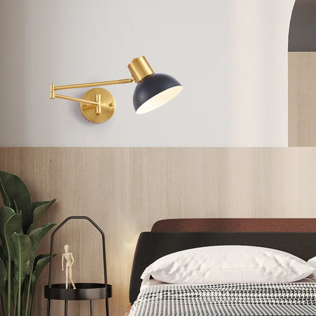 Modern Indoor Wall Lights Adjustable Swing Long Arm LED Wall Lamps Lnternal Bedside  Sconce Lights Decor Lighting Fixtures