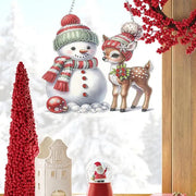 5D Rhinestone Painting Kit 5D Rhinestone Art Christmas Ornaments For Kids