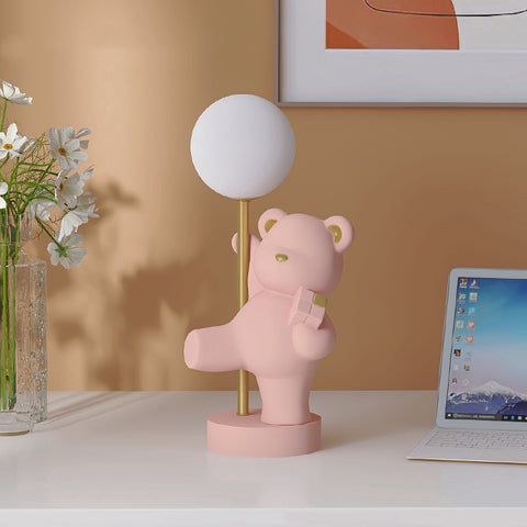 Cute  Bear Decoration Table Lamp Bedside Table Bedroom Children Room Decoration